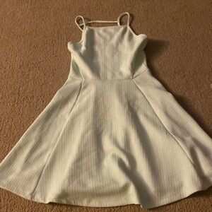 Mint flowy mini dress